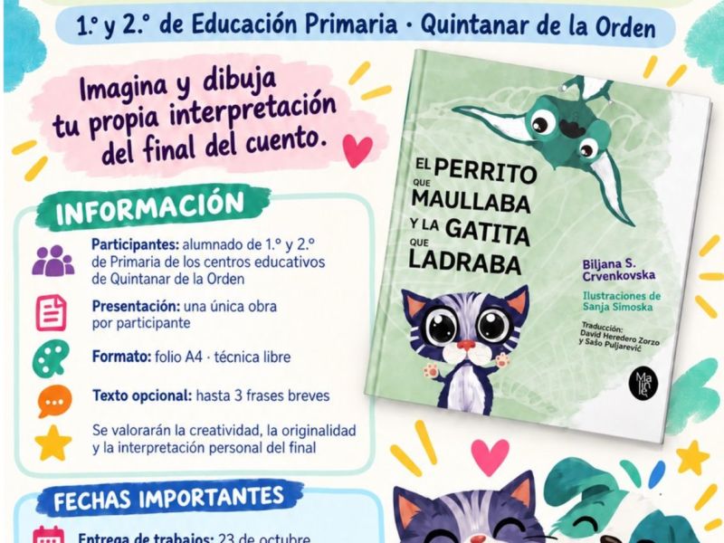 Lanzamiento del concurso de ilustración «El perrito que maullaba y la gatita que&nbsp;ladraba»